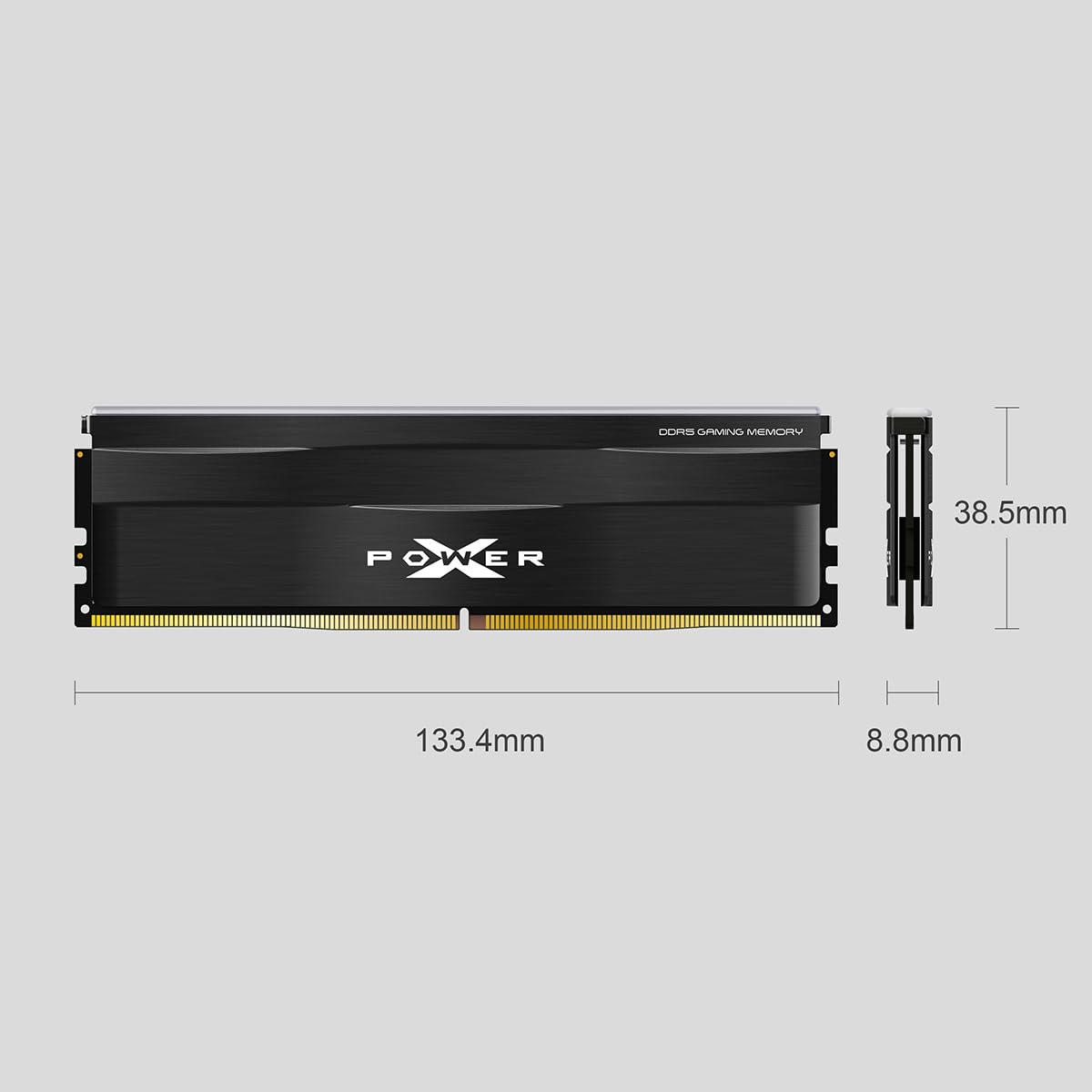 Silicon Power SP016GXLWU60FFSF - Modulo di memoria RAM DDR5 16 GB Zenith RGB 6000MT/s (PC5-48000) 288 pin CL36 1,35 V UDIMM Desktop