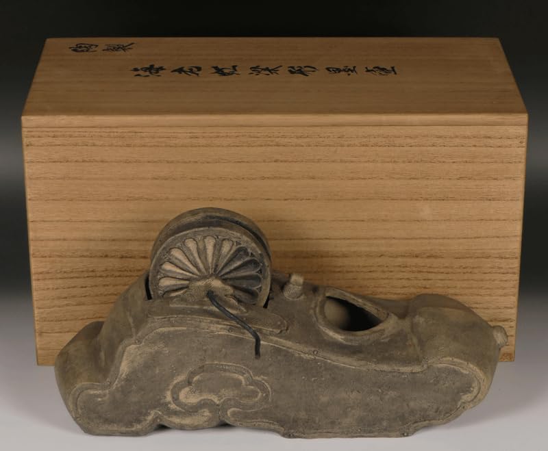 Amazon.co.jp: 名品【海老虹梁形墨壷】陶製墨坪墨壺墨斗墨縄民芸民藝柳