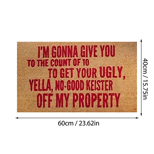 Tunkence Coir And Rubber Entryway Welcome Doormat Fun Door Mat Welcome Entrance Slip Indoor Door Mat For Front Door/Bathroom/Garden/Kitchen For Home Indoor Farmhouse Funny Kitchen Rugs Patio 16X24Inch #TOP2