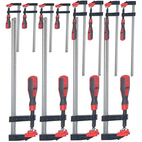 12pc F Clamp Bar Clamp 4X 6", 4X 12" & 4 x 24"Long Quick Slide Wood Clamp Cover