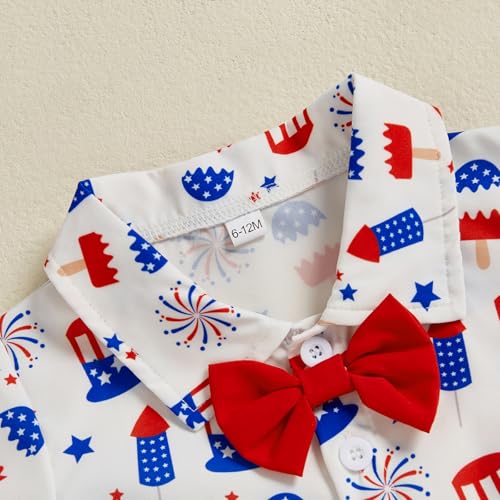 Image of Biayxms Baby Boy Halloween Outfits Pumpkins Gentlemen Suit Short Sleeve Button Up Shirts Shorts Pants Baby Halloween Clothes