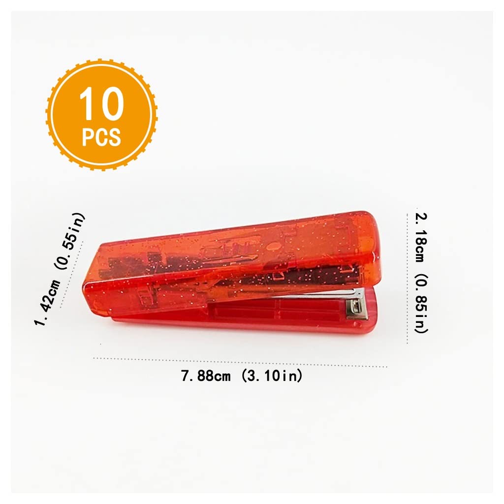 Schreibtischhefter, kreativer Hefter, Mikrohefter, Mini-Hefter, Büro, Studenten, Schreibwaren, Geschenk, geeignet für Büro, Schreibtisch, Bürobindung (Farbe: A)