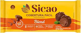 Cobertura Barra Fracionada Chocolate Blend Dia a Dia 1,01kg - Sicao
