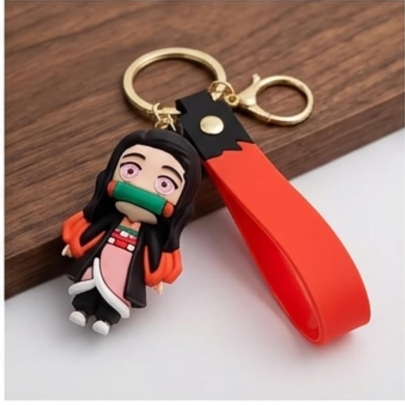 Image of Cute 3D Keychain | Keyring & Quirky Bag Charm | Hard Silicone, Unbreakable | Travel Essential | Kids Friendly | Strap & Bag Hook