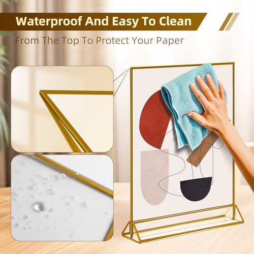 Supports dorés acrylique transparents et robustes pour valoriser vos images de famille