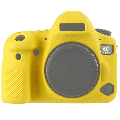 Market&Ycy Custodia Protettiva In Silicone Per Fotocamera Protettiva Della Fotocamera Professionale, Per Canon Eos 6D2 6D Ii 6D Mark Ii - Giallo