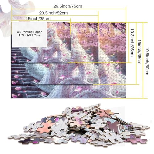 Puzzle de 1000 piezas de la Princesa de Dragón Blanco, un regalo original 5