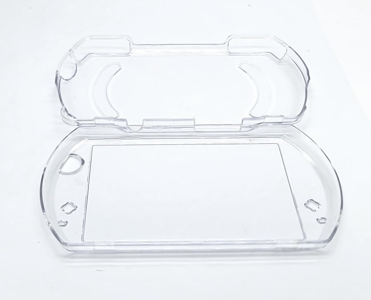 New for PSPGO Clear Crystal Shell Hard Protective Housing Case, Compatible with for Sony PlayStation GO Handheld Game Console, Split Type Scratch-Resistant Top / Bottom Outer Protection Covers