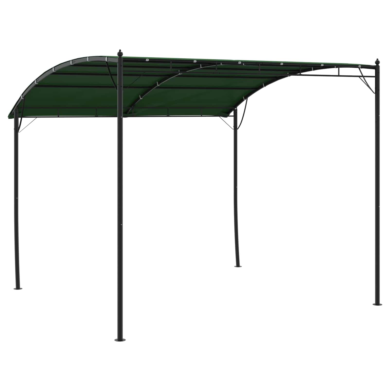 Tienda de campaña para jardín al aire libre (3 x 3 x 2,55 m), color verde, tela y aluminio 180, bandera de campamento, boda, fiesta, mercado, playa