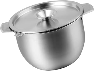 Stainless Steel Oil Container Strainer Oil Filter Pot for Home Restaurant Catering Large Capacity Easy to Maintain
