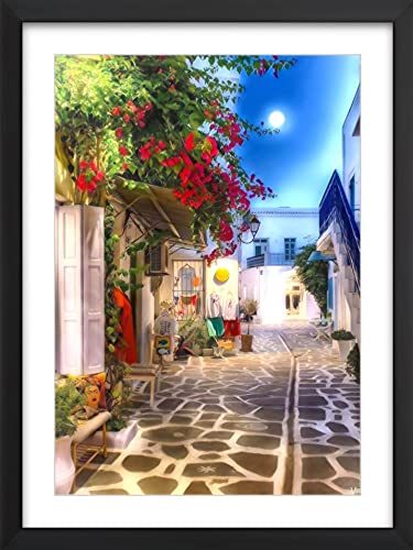 ROSE CLIO Archangel Raphael Poster with Frame for Living Room, Bed Room, Office & Home Décor (Frame 13X10 Inches, Poster Size:12X9 Inches, Black)