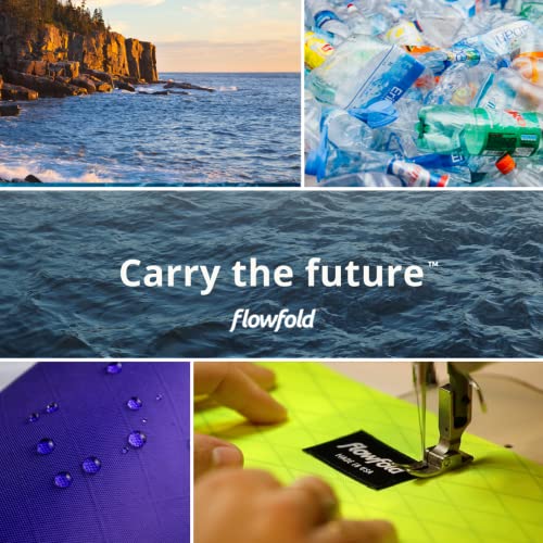 Flowfold Recycled Fabric Mini Zipper Pouch Water Repellent Small Pouch Wallet & Card Pouch For Keys, Id, Coins & Airpods Case Made In Usa (Black, Recycled Material) #TOP6