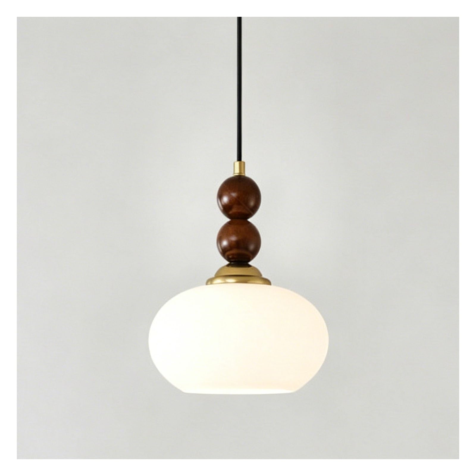 Lámpara colgante de cristal moderna color caramelo y blanco E27 8