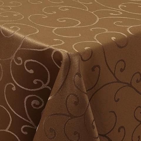 Homaxy Washable Polyester Jacquard Table Cloth Cover