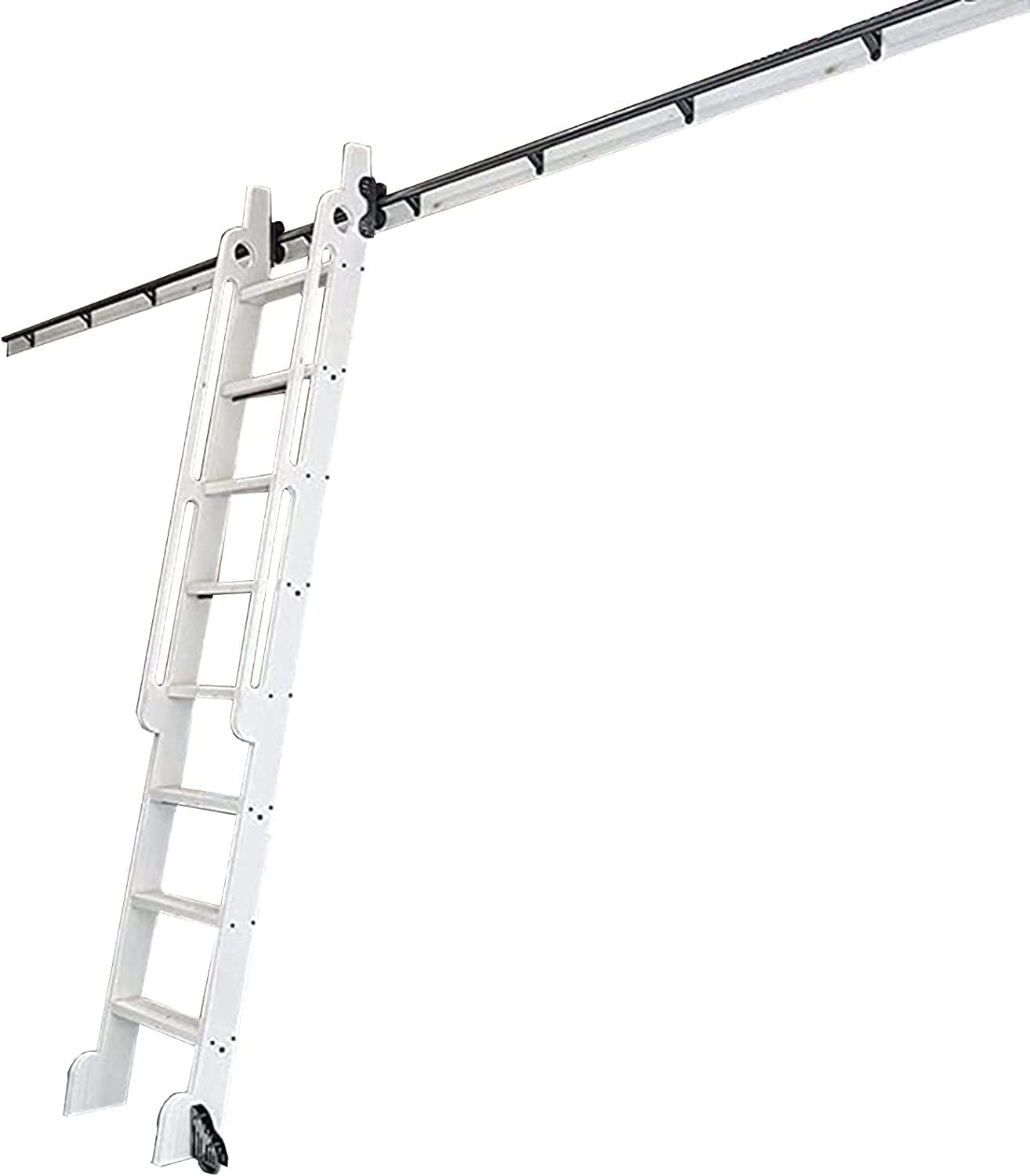 Système de rails à roulettes fluide kit quincaillerie porte de grange 3 mètres