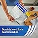 Reynolds Wrap Non Stick Aluminum Foil, Nonstick Aluminum Foil Roll, Prevents Food Sticking and Messy Cleanup, Great for Covering Casseroles and leftovers, 43.33 Yards x 12 Inches, 130 Sq.Ft.