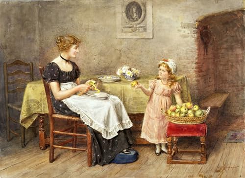 Mural de lienzo de George Goodwin Kilburne, un regalo cultural de 60x90cm para amantes del arte