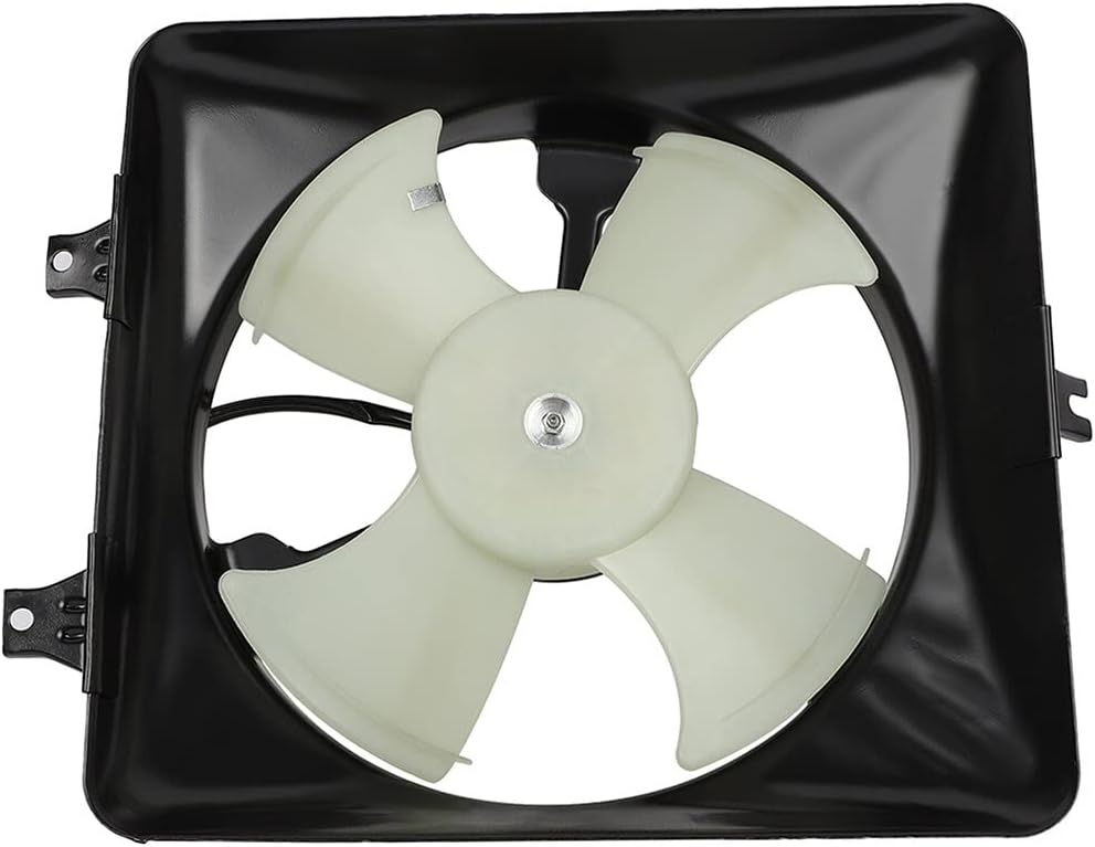 SCITOO 610690 A/C Condenser Engine Cooling Fan Assembly Replacement Fit for 2003-2007 for Honda for Accord 3.0L