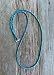 Kathy Bankston Handmade Matte Transparent Turquoise Seed Bead Necklace, Thin 1.5mm Single Strand