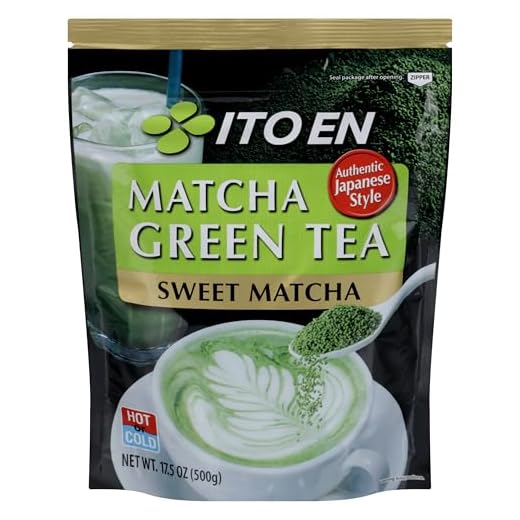 Ito En Matcha Green Tea, Sweet Powder, 17.5 Ounce (Pack of 1), Sweetened Green Tea Powder