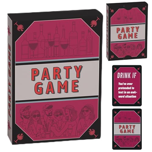Generisch Juego, juego de cartas | 50 tarjetas divertidas en inglés para varios jugadores | Desafíos de juegos de viaje y preguntas divertidas para cumpleaños, entretenimiento