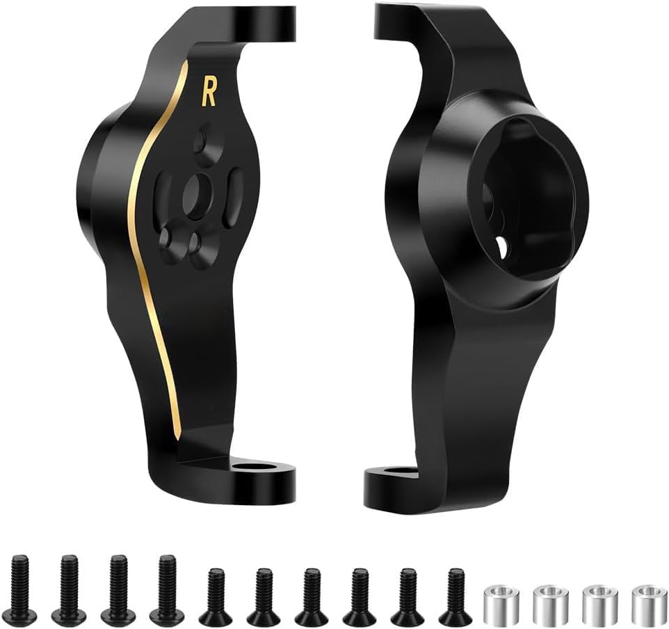 GLOBACT Latón LCG Heavy Weight Caster Blocks Protal Drive C-Hubs 2.96 oz Contrapeso para 110 TRX4 TRX6 RC Crawler Car Upgrades Parts (2PCS)