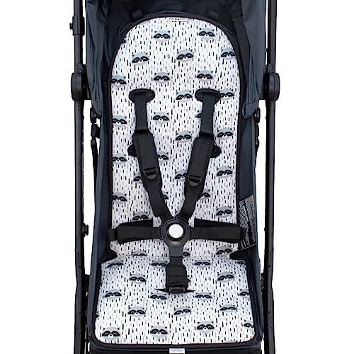 JYOKO KIDS 100% Cotton Stroller Mat and Pushchair Compatible with Bugaboo Butterfly (Raccoon) - Image 2