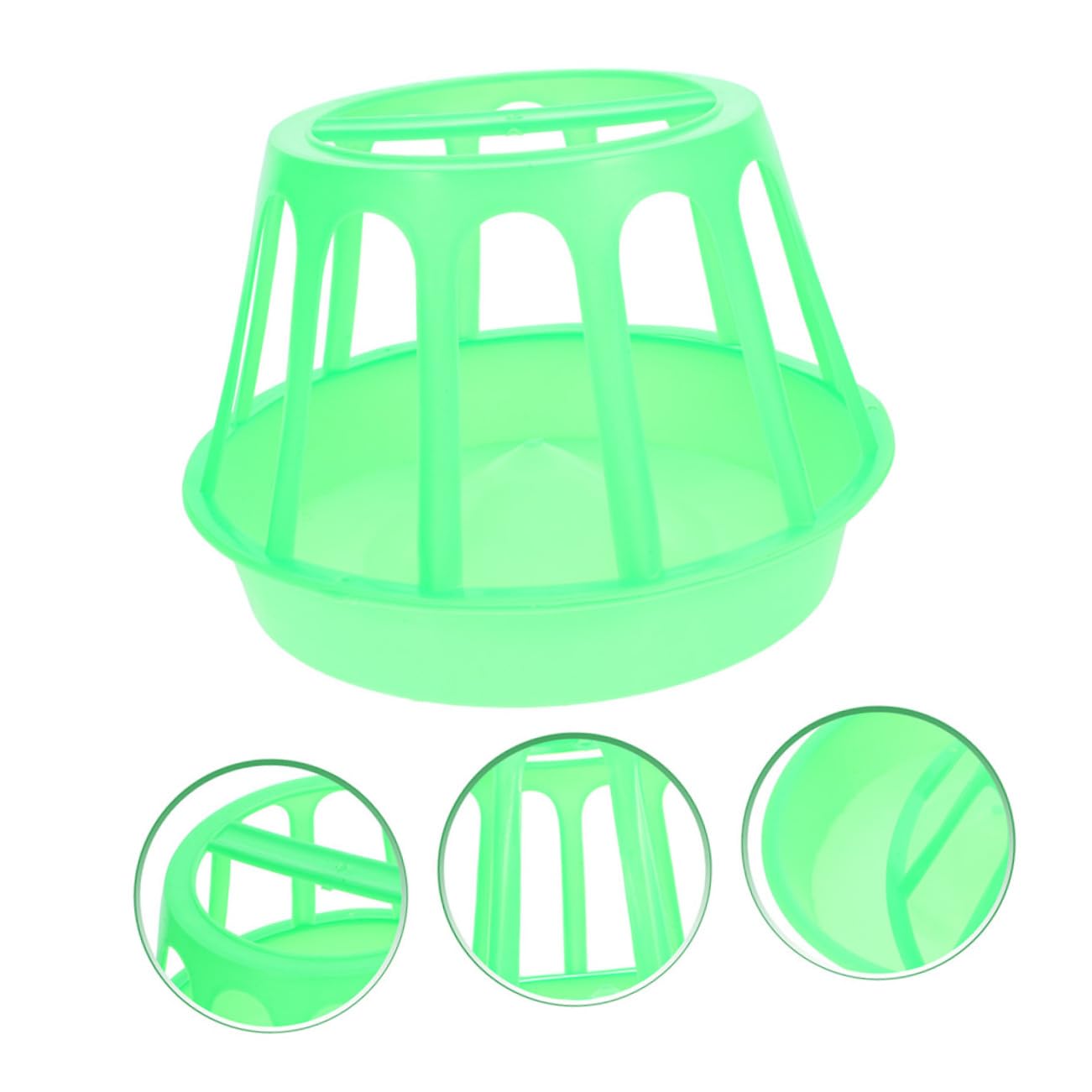 UPKOCH 2 Pezzi Mangiatoia per Pollame Dispenser per e Design Pratico e Facile da Materiale Resistente e Contenitore per e Umido