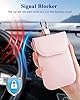 Teskyer 2 Pack Faraday Pouch for Car Keys, Keyless Car Key Signal Blocker Pouch, RFID Key Pouch, Light Pink #2