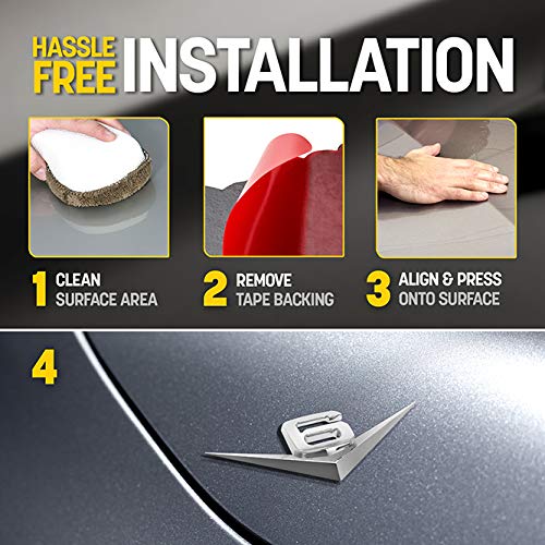 Pilot Ip-241 Retro Style Chrome V-6 Emblem #TOP4