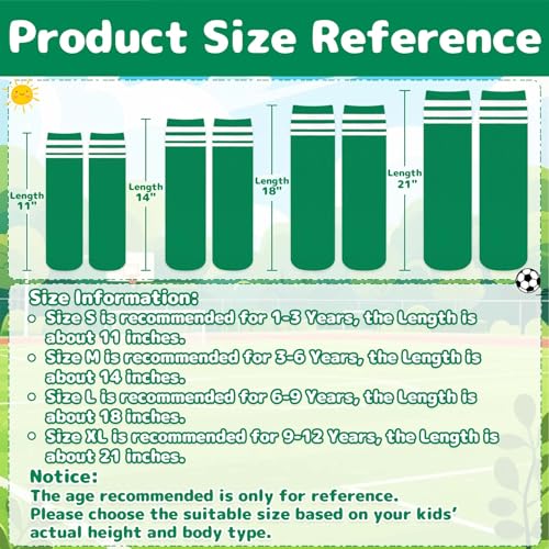 Image of Olreco Toddler Soccer Socks Kids Baseball Socks Youth Softball Sock for Girls Boys Football Sock Boys Athletic Accessories