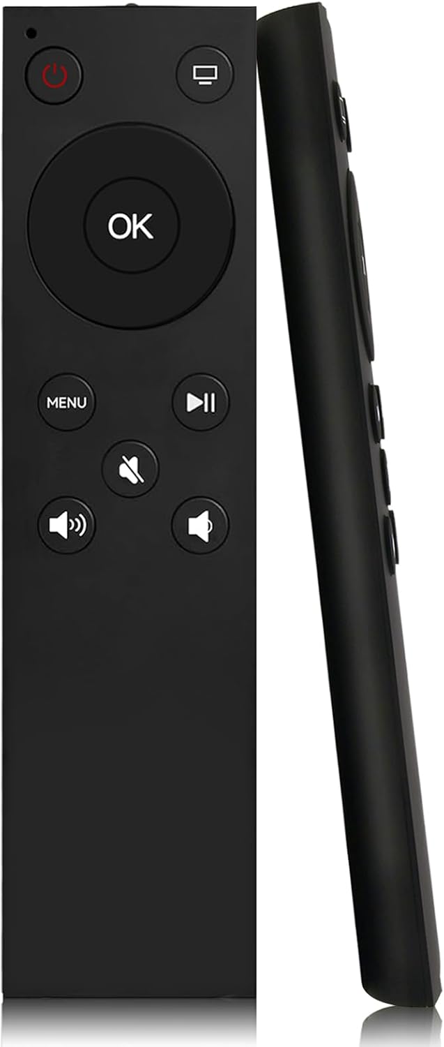 Universal Remote for Apple TV/Apple TV 4K/Gen 1 2 3 4/HD, A1156 A1427 A1469 A1378 with Power and Volume Control(No Voice Button)