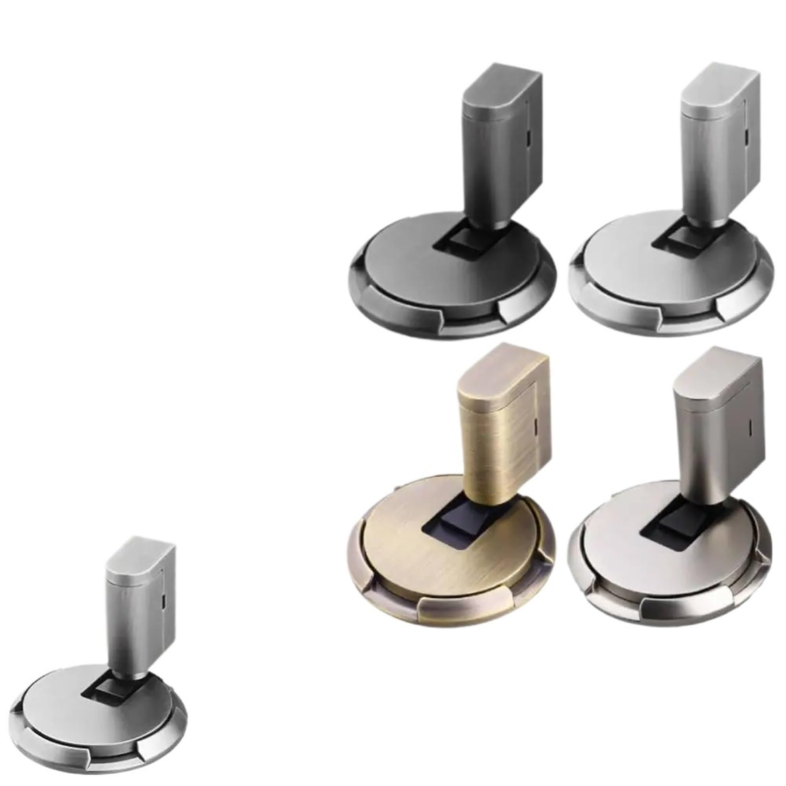 Kdhcvkz Bronze 1Pcs Heavy Duty Floor Door Stop No Drilling Mechanical Door Stopper