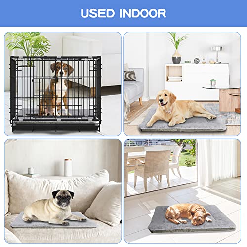 Baodan-Dog-Bed-Large-Washable-Plush-Pet-Cat-Beds-Cushion-Mattress-Soft-Warm-Dog-Mat-Pad-for-Medium-Large-Dogs-L-90x70-cm-Grey