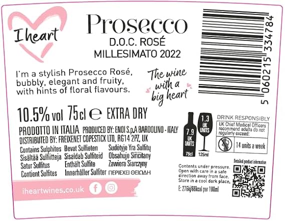 I Heart Prosecco Rosé 75cl