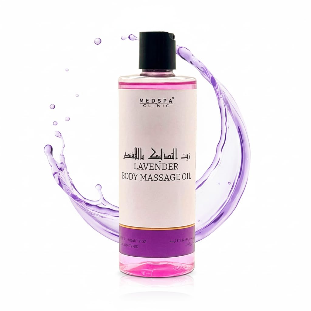 MEDSPA Lavender Body Massage Oil Intensive Re-vitalising Treatment 500ml