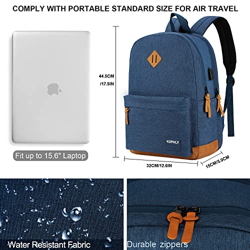 Image of SUPACOOL Large Laptop Backpack with USB Charging Port for Men and Women