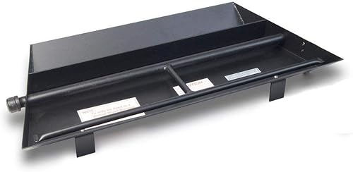 Real Fyre Quemador de chimenea de gas ventilado (P45-24), certificado ANSI, 24 pulgadas, sin kit de piloto de seguridad, gas natural