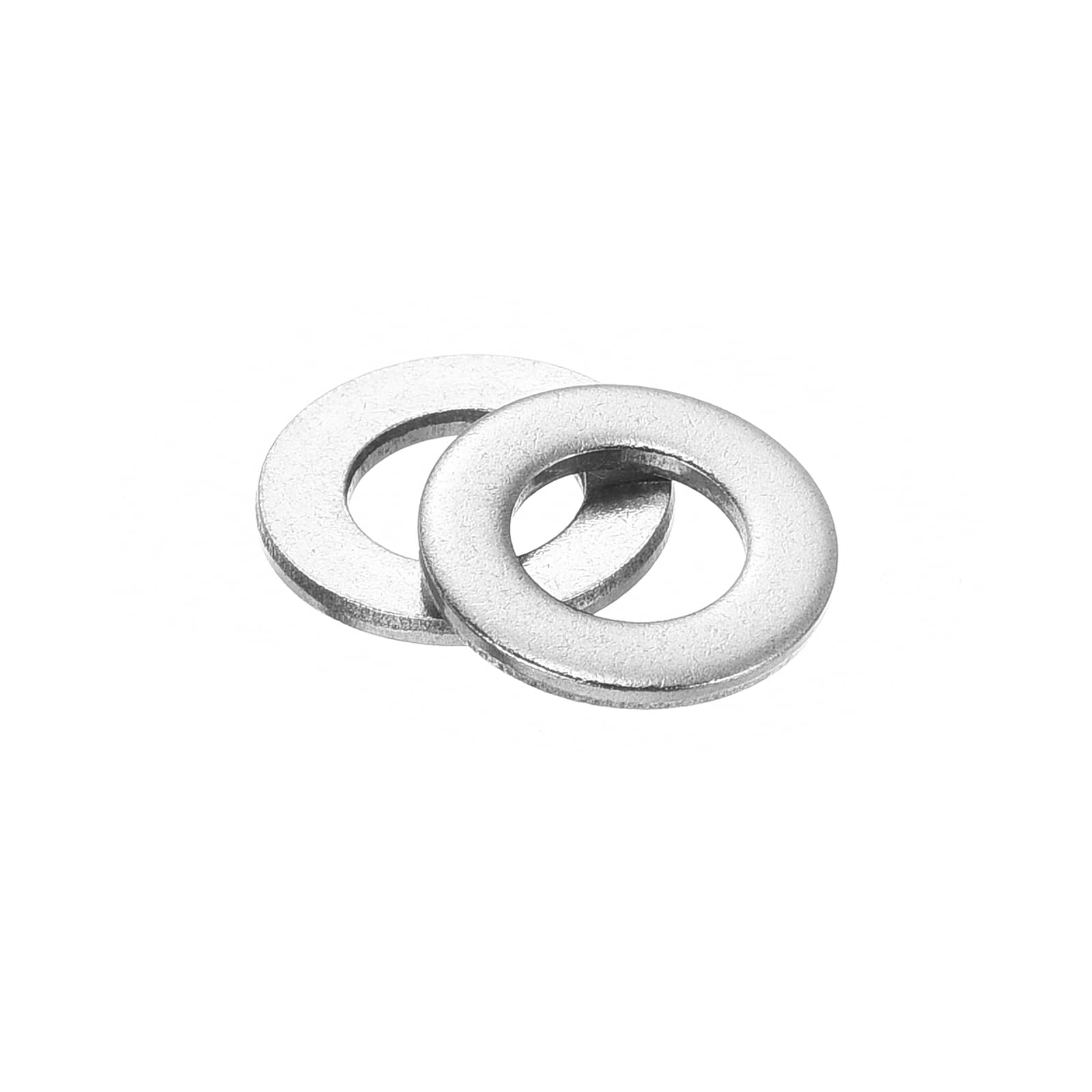 uxcell 100Pcs M5 Flat Washers, 304 Stainless Steel 5.3mm ID x 10mm OD x 1mm Thick for Bolt Screw, Factories Repair, Kitchens, Shops, and Outdoor