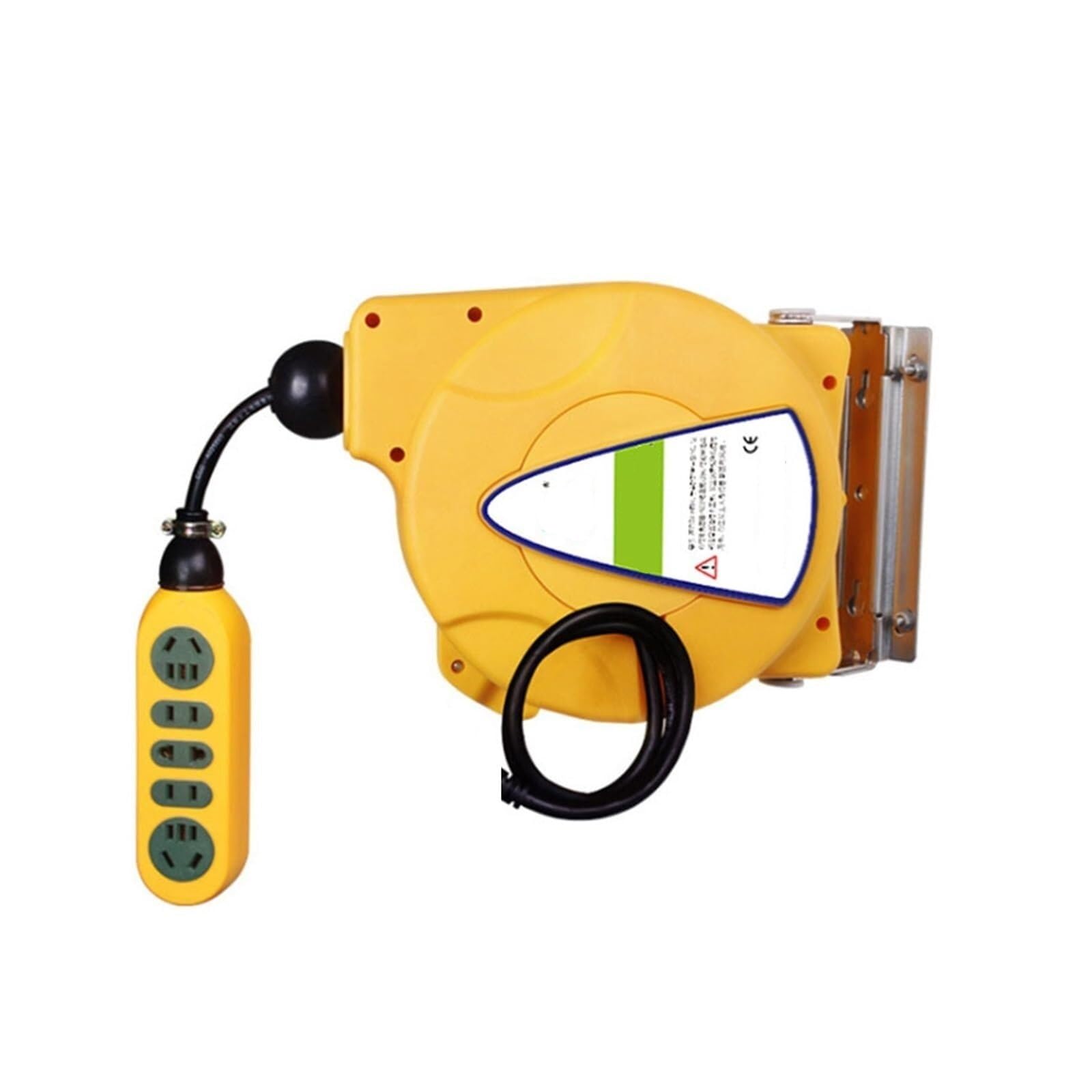 Cable Reel， Cord Reel Cable 5M Automatic Winding Power Wire Telescopic Drum Electric Hose 3000W for Home Use Factory Construction Site Garden Hose