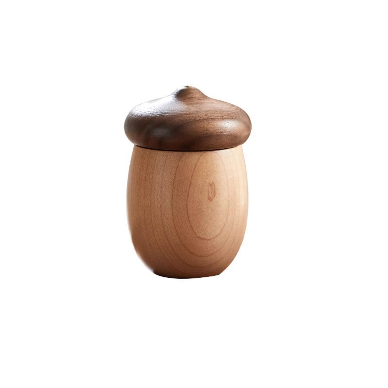MRKU Toothpicks Dispenser Toothpick Box Solid Wood Holder Cute Shape Black Walnut Of Storage Cute