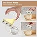TrendPlain Air Tight Containers for Food - Pop Up High - Grade Borosilicate Glass Container with Stackable Lids - Storage Containers for Pantry, Cereal, Coffee, Rice, Flour 17 Oz / 500 ML, White