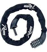 Revere Bike Chain Lock, 5 Digit Combination Anti-Theft Bicycle Locks Accessories, Security Resett...