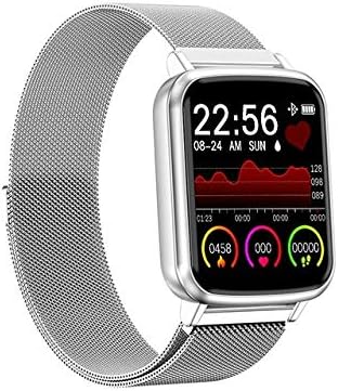 Relógio Inteligente 2021 Unissex Pulseira Aço Inoxidável Smartwatch À Prova  D' Água MELANDA Pulseira Frequência Cardíaca Taxa Múltipla Esporte (Prata)  : Quadrado: Amazon.com.br: Moda