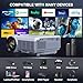 FUDONI Projector with 5G WiFi & Bluetooth, Native 1080P 18000L Portable Movie Projector for Home Theater Outdoor, Built-in Speaker, Compatible with HDMI, USB, AV, Fire Stick, Laptop, iOS, Android, PS5