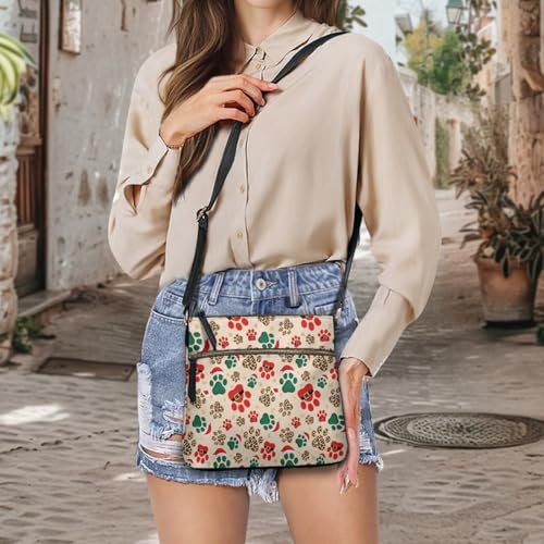 Image of Leather Purses for Women, Leather Hobo Bags for Women Travel Sling Purse Triple Zippered Pockets Shoulder Bag
