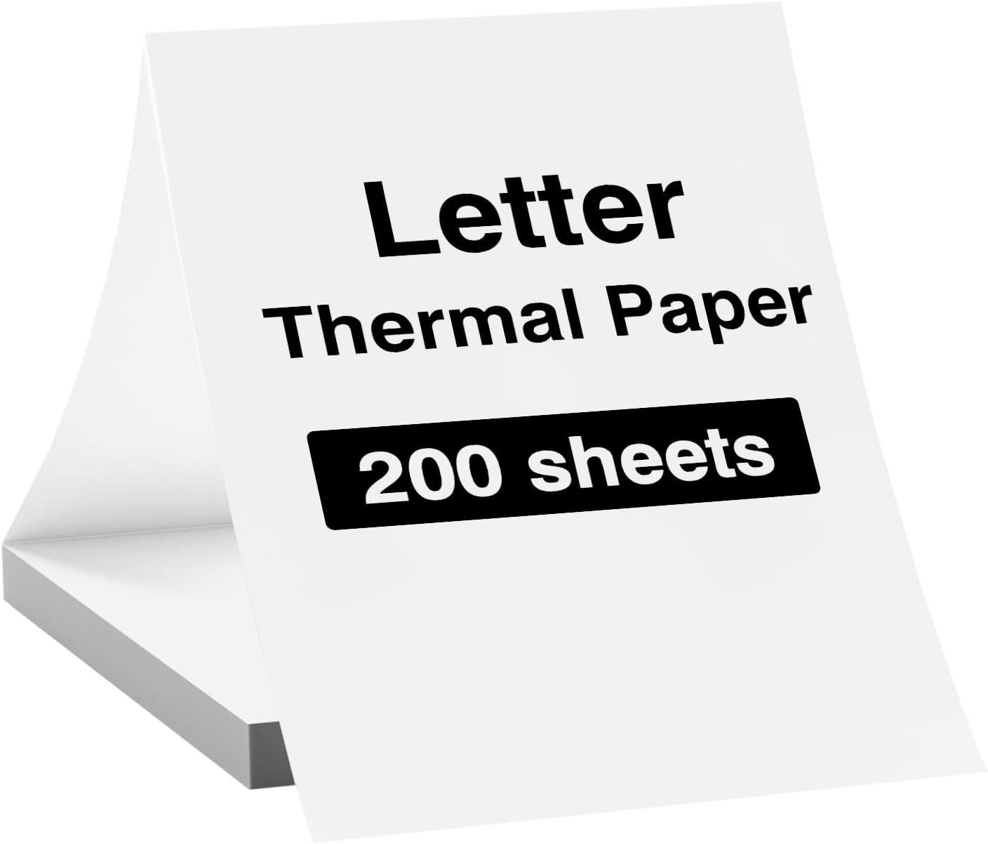 Thermal Printer Paper 200 Sheets, 8.5×11 US Letter Folding Thermal Paper for MT610 & MT888 Printer,Compatible with iDPRT/HPRT/PRT Portable Printer and Other Thermal Document Printers