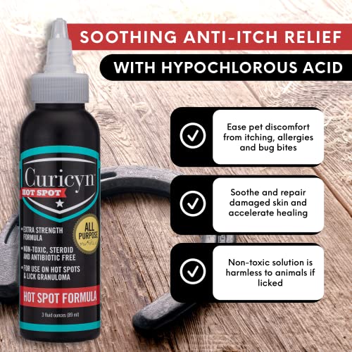 Hot Spot Formula Extra Strength Hot Spot Treatment for Dogs and Cats  Soothing Anti Itch Relief for Lick Granuloma Dermatitis and Rash Eases Skin Irritation with Hypochlorous Acid 3 Oz  Cucciolini Doodles Hot spot formula extra strength hot spot treatment for dogs and cats  soothing anti itch relief for lick granuloma dermatitis and rash eases skin irritation with hypochlorous acid 3 oz   cucciolini doodles