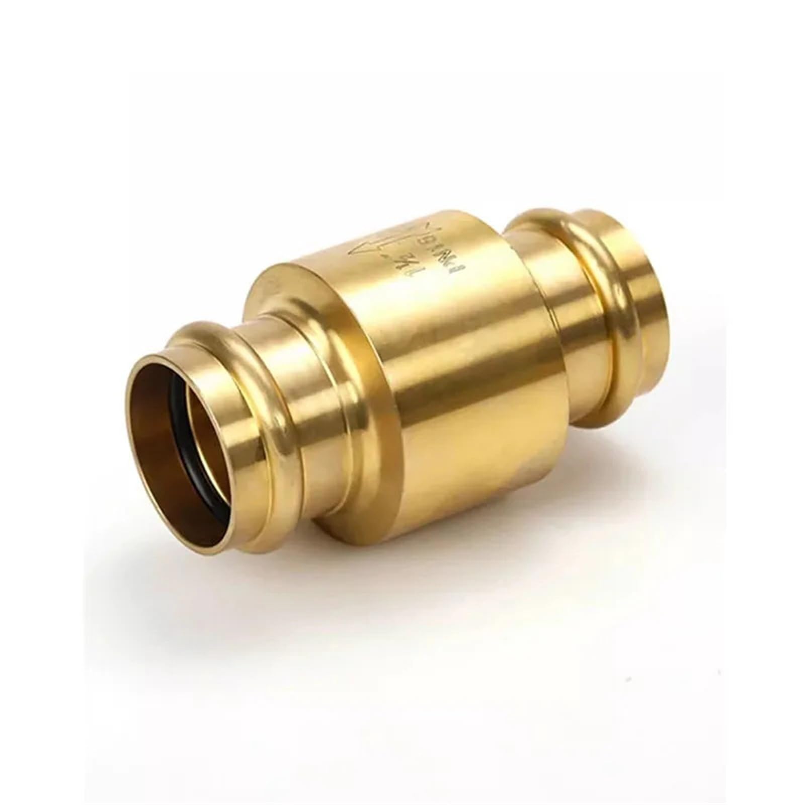 Valvola di ritegno a molla verticale a compressione a doppia scheda in ottone da 1/2-2 pollici for valvola di tubazione idraulica, 1 pezzo(1")