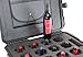 CasePro CP-WINE-12B 12 Bottle Wine Carrier with Wheels, Polypropylene/High Density Polyethylene Foam, 25.63" L x 19.50" W x 15.63" H, Black